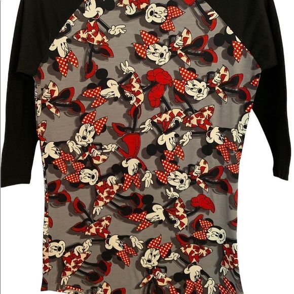 LulaRoe Disney Mini Mouse 3/4 Sleeves Top - Picture 4 of 7